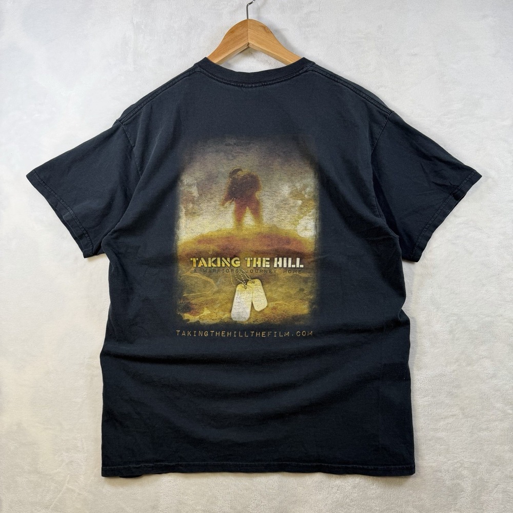 Gildan Taking the Hill Promo T Shirt Mens Large Black Movie Graphic Tee L